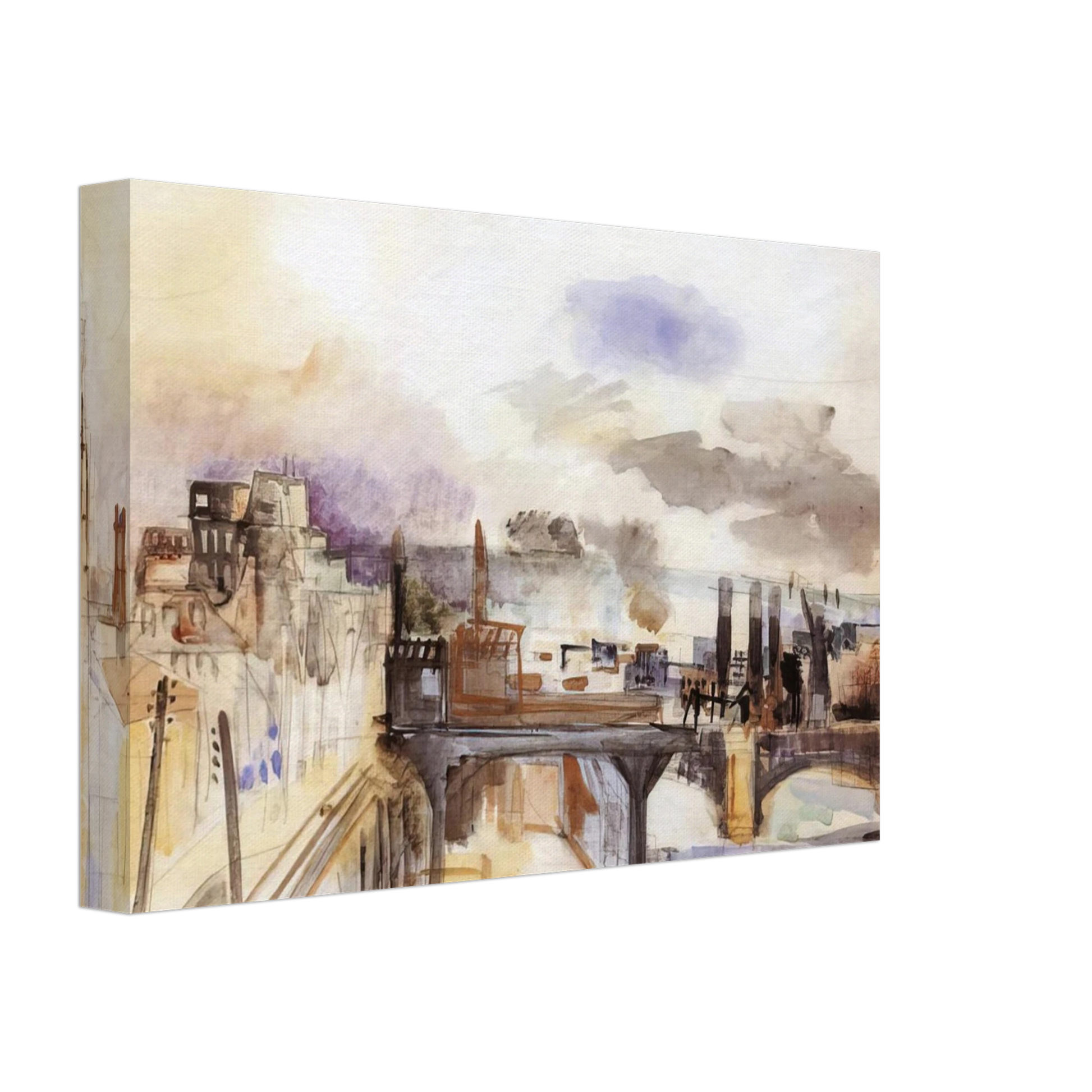 Raoul Dufy - PARISIAN BRIDGE 1922 Canvas - 40x60 cm / 16x24 inches-canvas