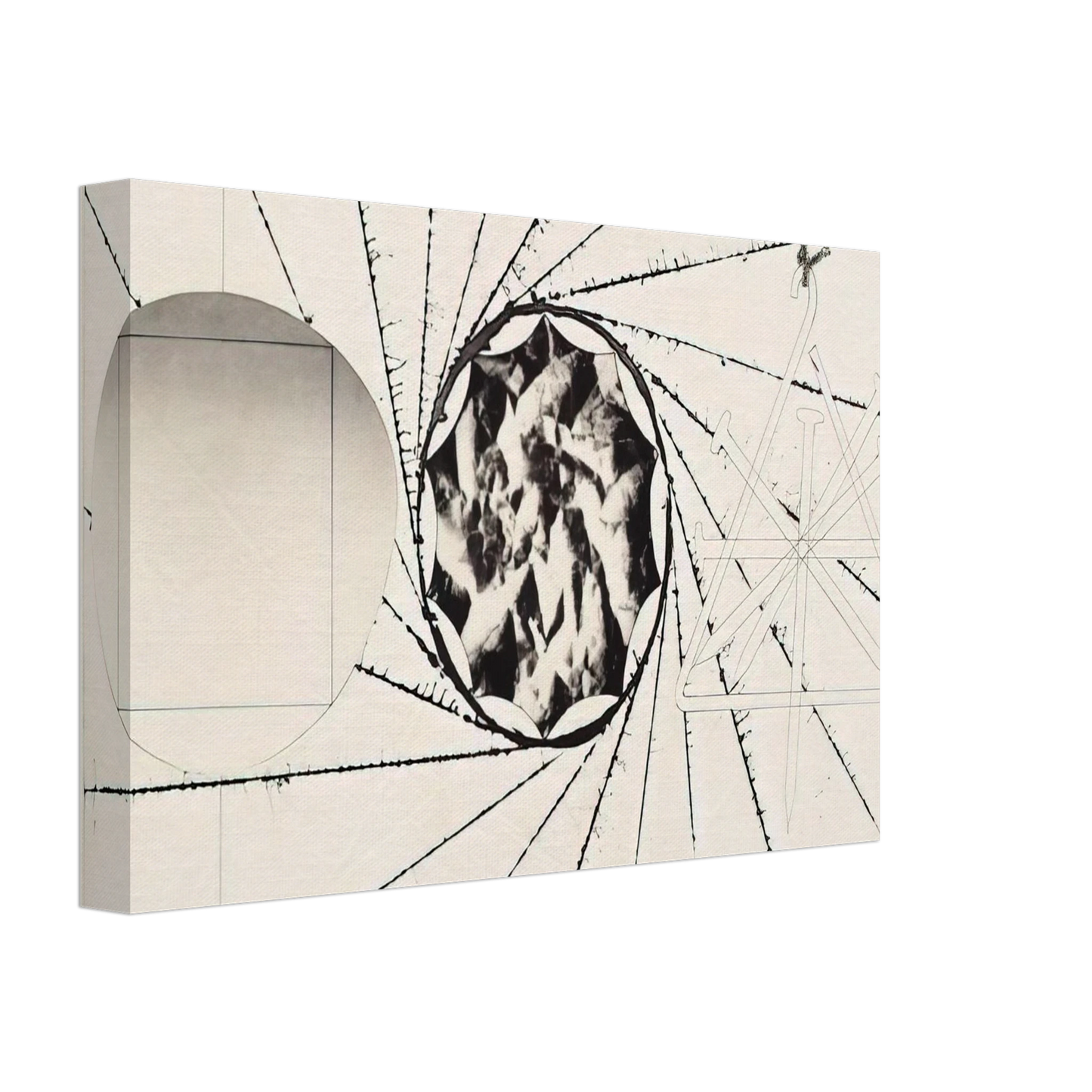 James Rosenquist - Sunglasses - Landing Net - Triangle Canvas - 70x100 cm / 28x40 inches-canvas