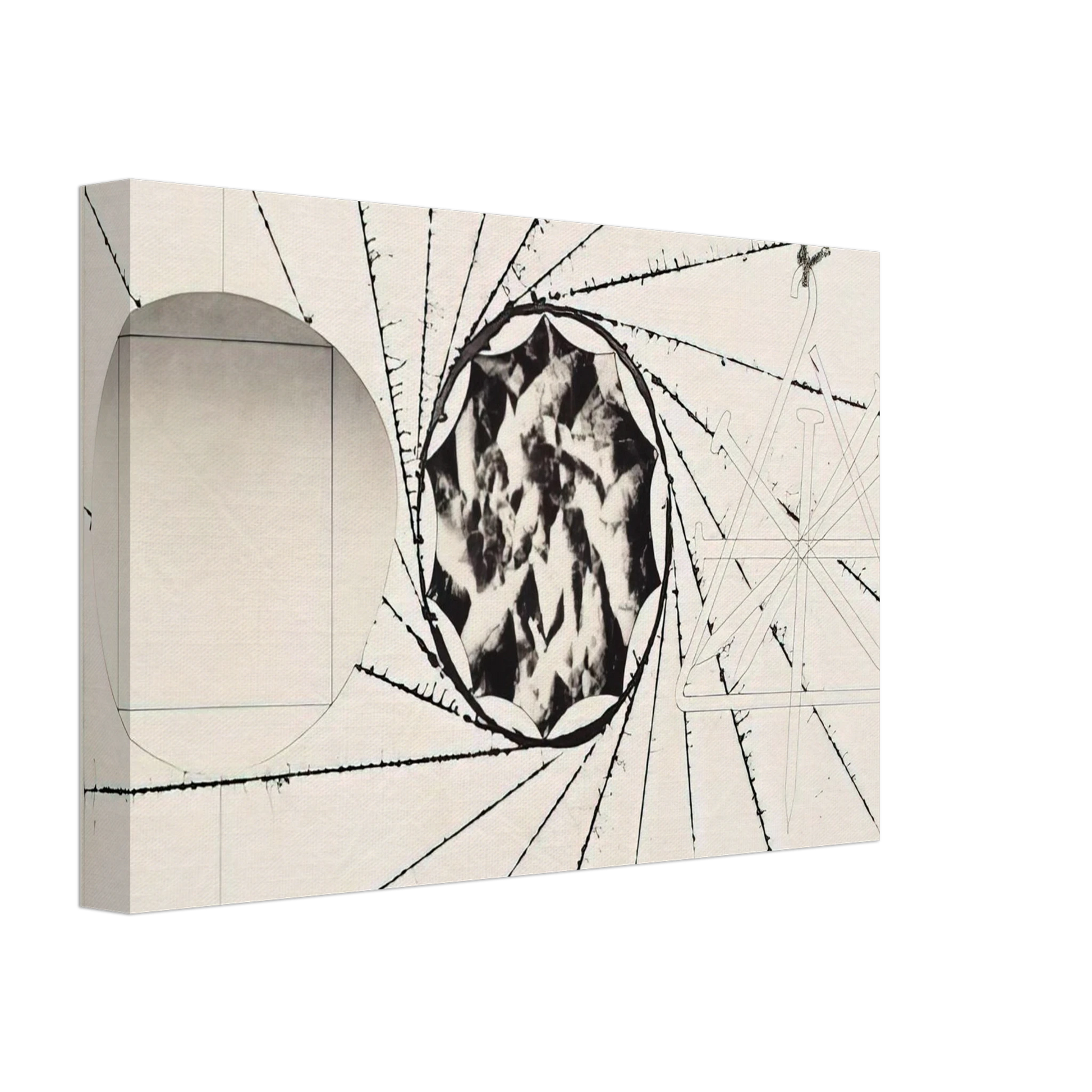 James Rosenquist - Sunglasses - Landing Net - Triangle Canvas - 70x100 cm / 28x40 inches-canvas