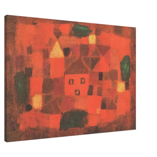 Paul Klee - LANDSCAPE WITH SUNSET 1923 Canvas - 20x30 cm / 8x12 inches-canvas
