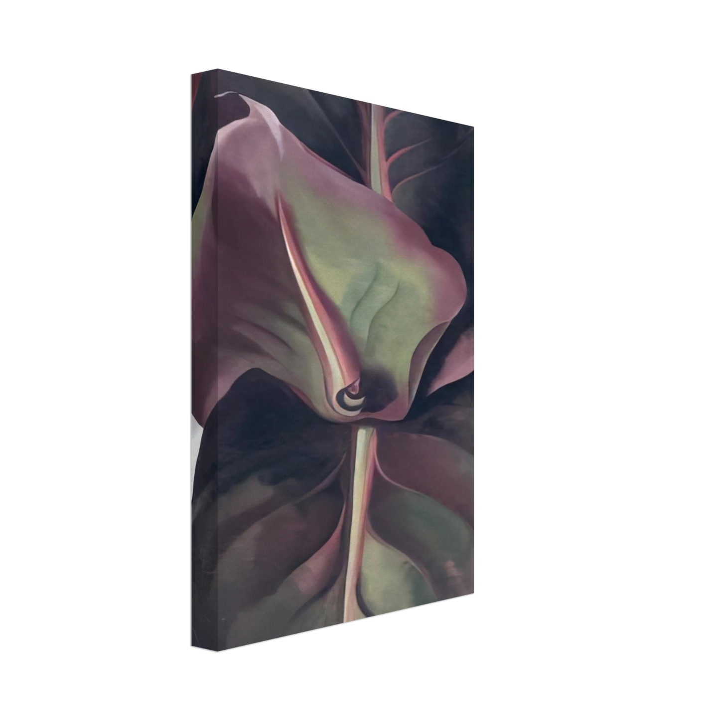 Georgia O'Keeffe - Canna Leaves Canvas - 40x60 cm / 16x24 inches-canvas