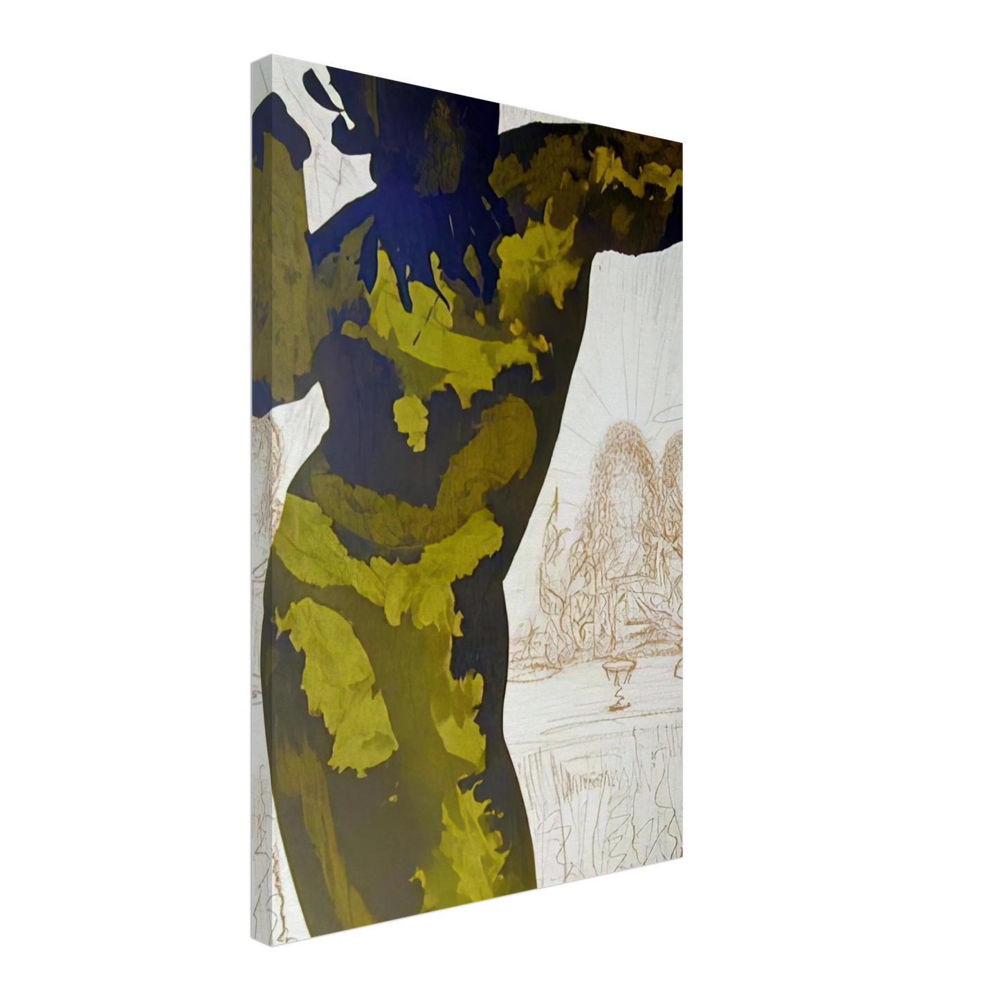 Salvador Dali - ET POST BUCCELLAM INTROIVIT IN EUM SATANAS PSALMS 40 10 1964 Canvas - 70x100 cm / 28x40 inches-canvas