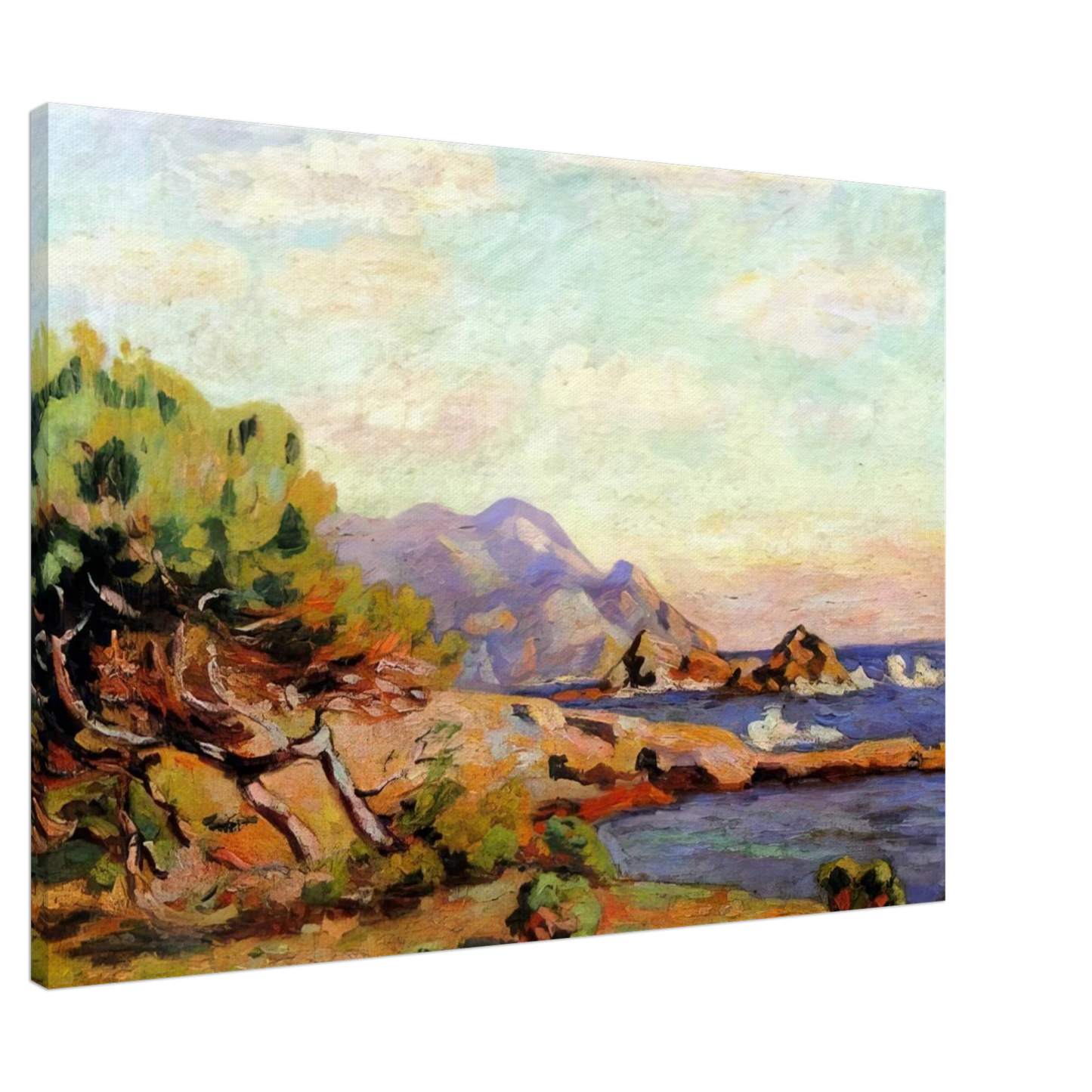 Armand Guillaumin - La Pointe du Lou Gaou - 1911 Canvas - 20x30 cm / 8x12 inches-canvas