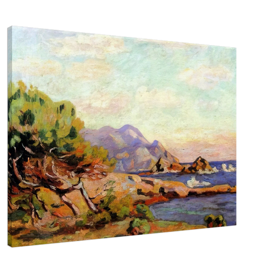 Armand Guillaumin - La Pointe du Lou Gaou - 1911 Canvas - 20x30 cm / 8x12 inches-canvas