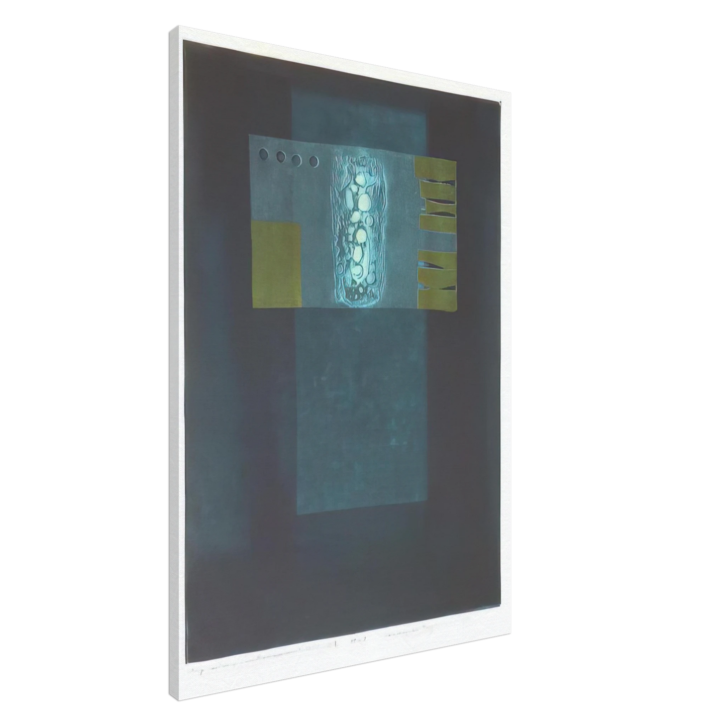 Hiroyuki Tajima - Impression of Small Monument - 1975 Canvas - 20x30 cm / 8x12 inches-canvas