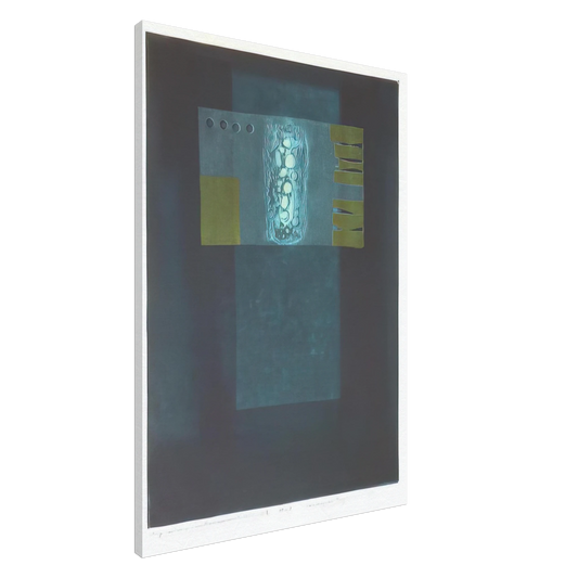 Hiroyuki Tajima - Impression of Small Monument - 1975 Canvas - 20x30 cm / 8x12 inches-canvas