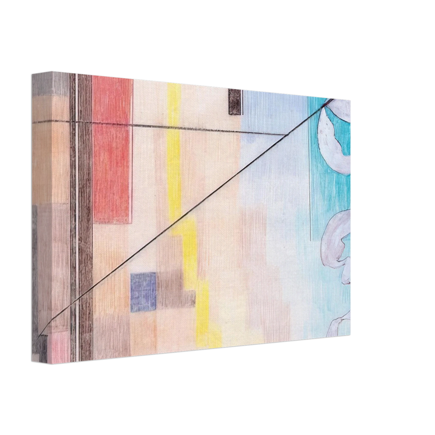 Johannes Itten - Die Kontraste - Abstract Art Canvas - 40x60 cm / 16x24 inches-canvas