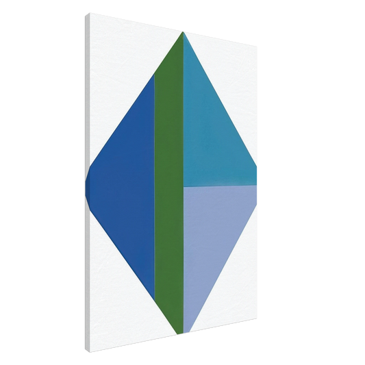 Max Bill - Four Identical Large Parts III - 1959 Canvas - 20x30 cm / 8x12 inches-canvas