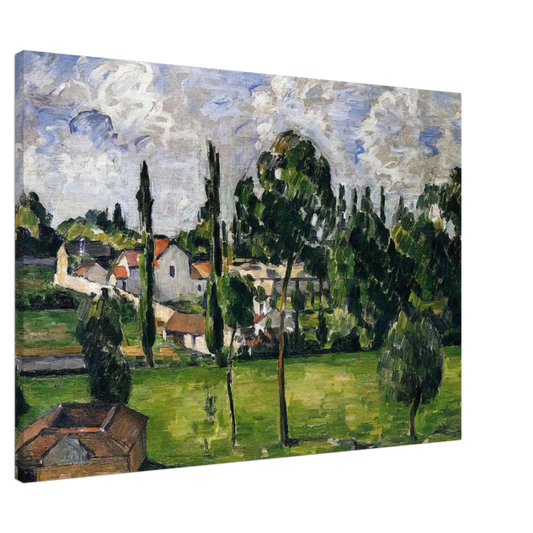 Paul Cezanne - Landscape with Waterline Canvas - 20x30 cm / 8x12 inches-canvas