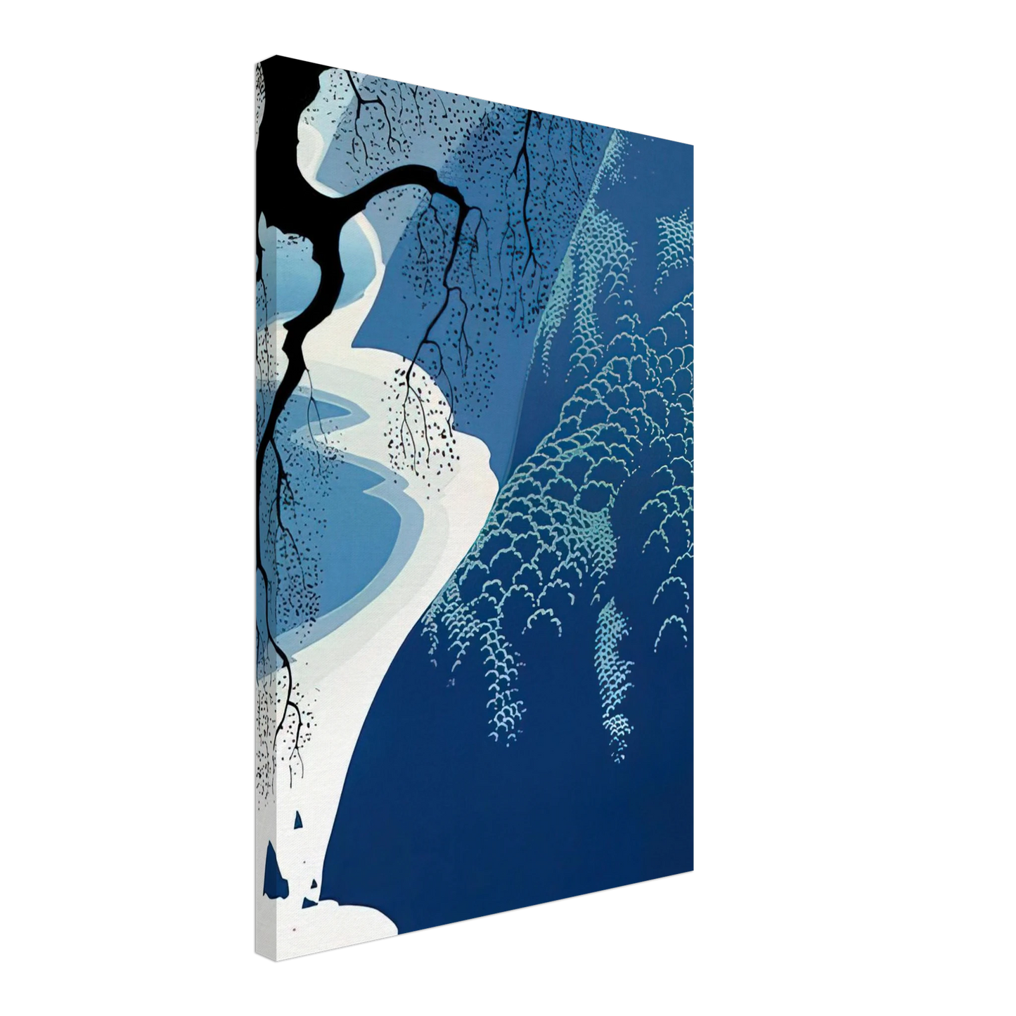 Eyvind Earle - Big Sur and Branch Canvas - 40x60 cm / 16x24 inches-canvas