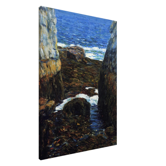 Childe Hassam - The North Gorge, Appledore, Isles of Shoals Canvas - 20x30 cm / 8x12 inches-canvas