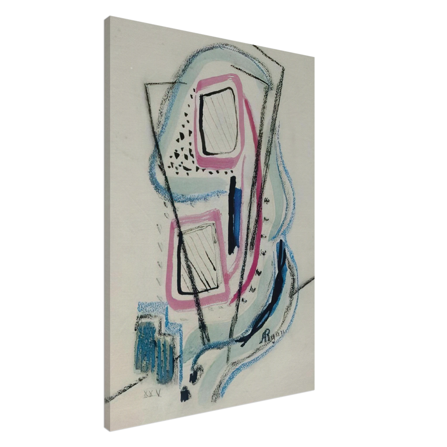 Anne Ryan - XXV - 1940 Canvas - 20x30 cm / 8x12 inches-canvas