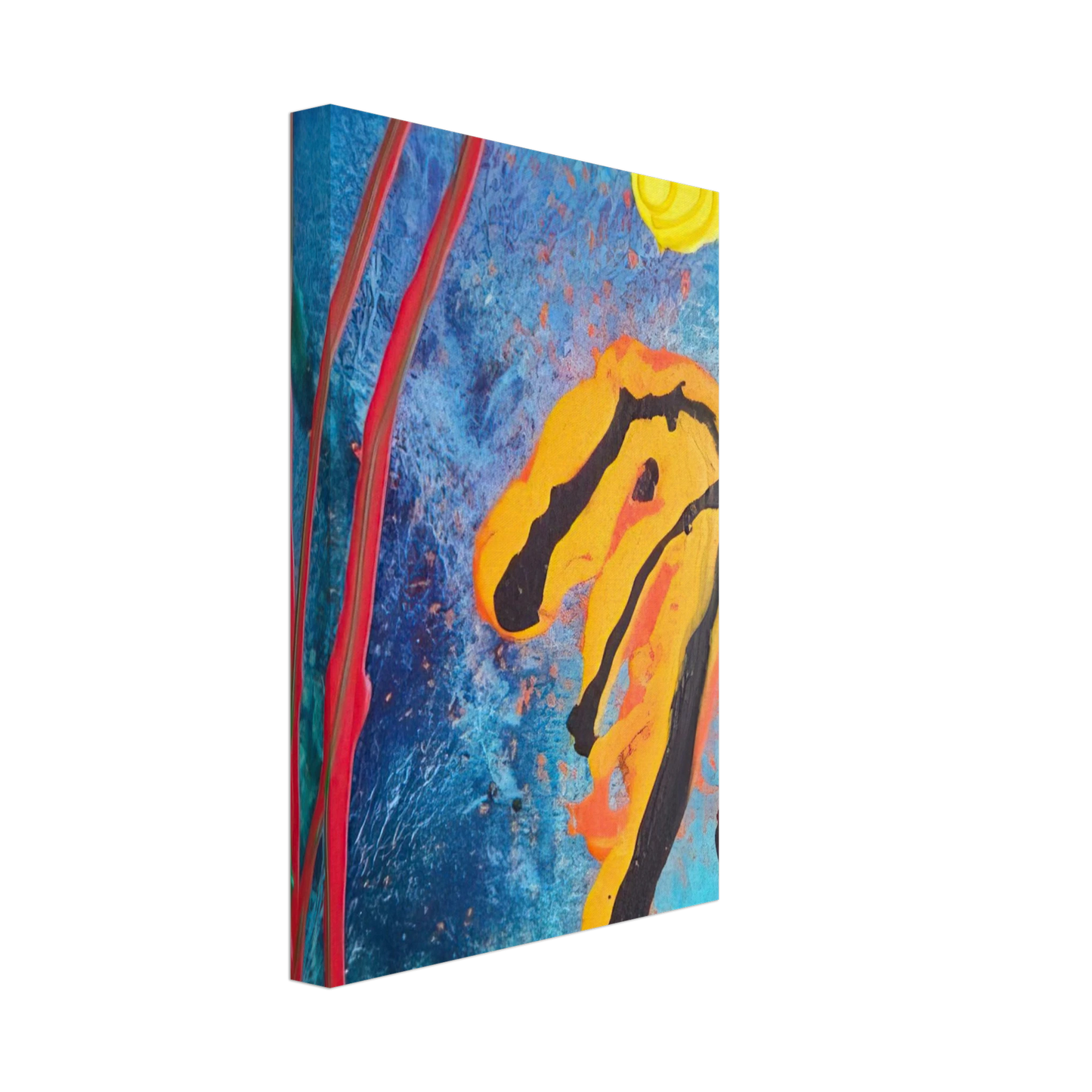 John Hoyland - Sky Ritual - 2002 Canvas - 70x100 cm / 28x40 inches-canvas