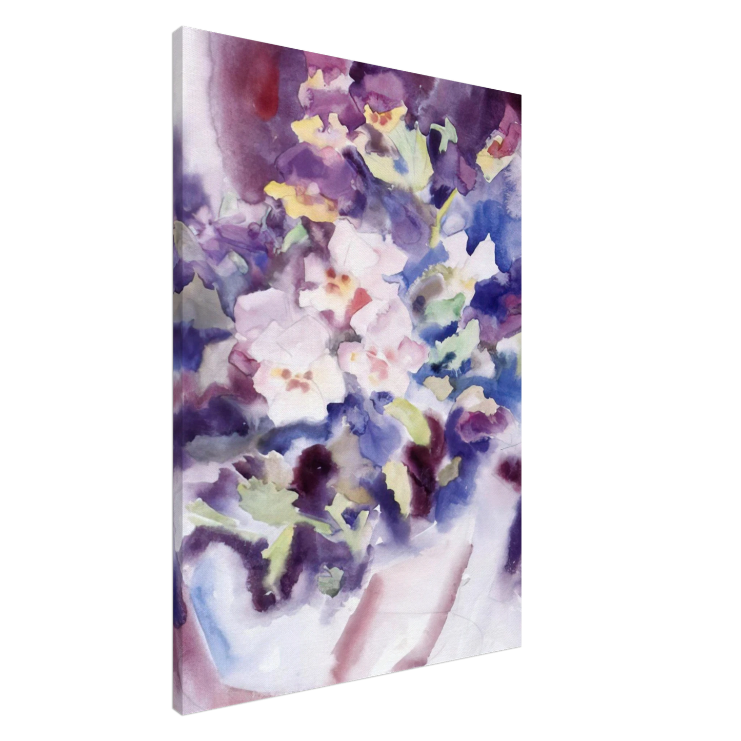 Charles Demuth - Pansies - 1915 Canvas - 20x30 cm / 8x12 inches-canvas