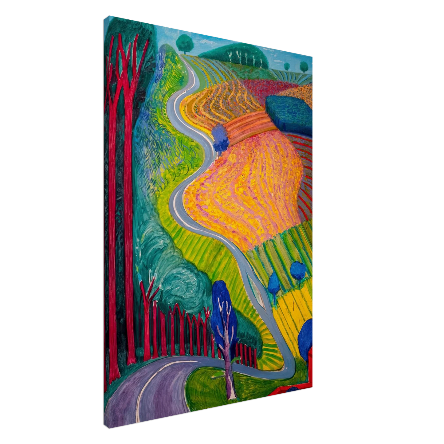 David Hockney - David Hockney Canvas - 20x30 cm / 8x12 inches-canvas
