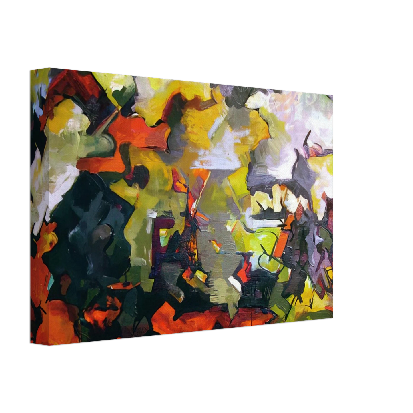 Audrey Flack - ABSTRACT LANDSCAPE 1950 Canvas - 40x60 cm / 16x24 inches-canvas