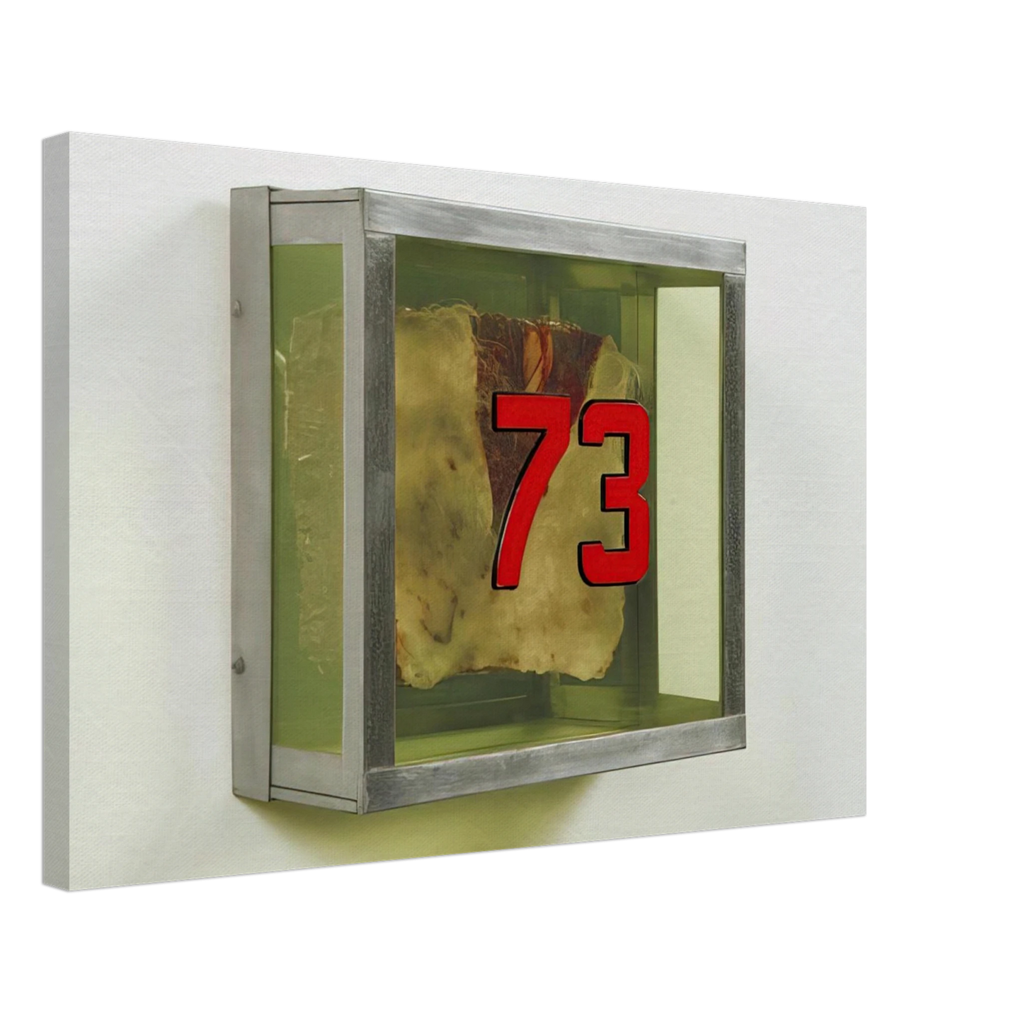 Paul Thek - Untitled #73 from the series Technological Reliquaries - 1964 Canvas - 40x60 cm / 16x24 inches-canvas