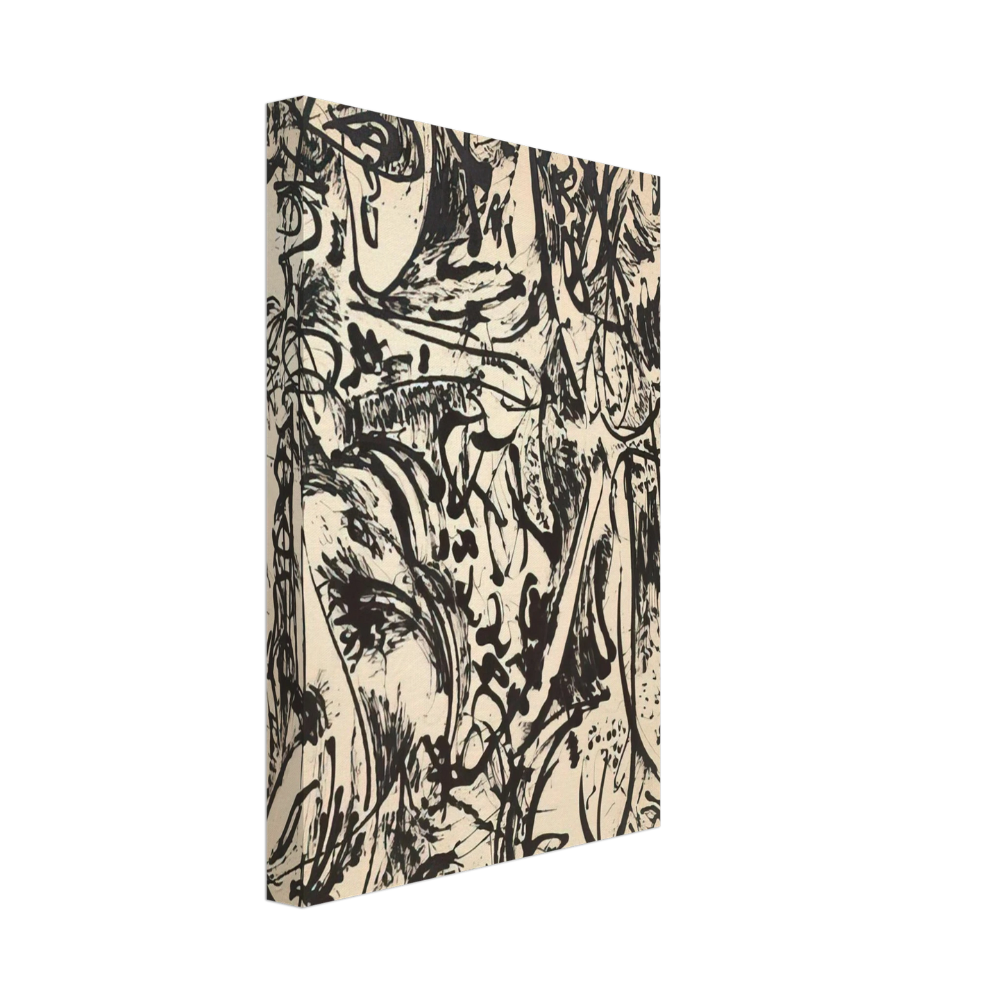 Jackson Pollock - ECHO 1951 Canvas - 70x100 cm / 28x40 inches-canvas