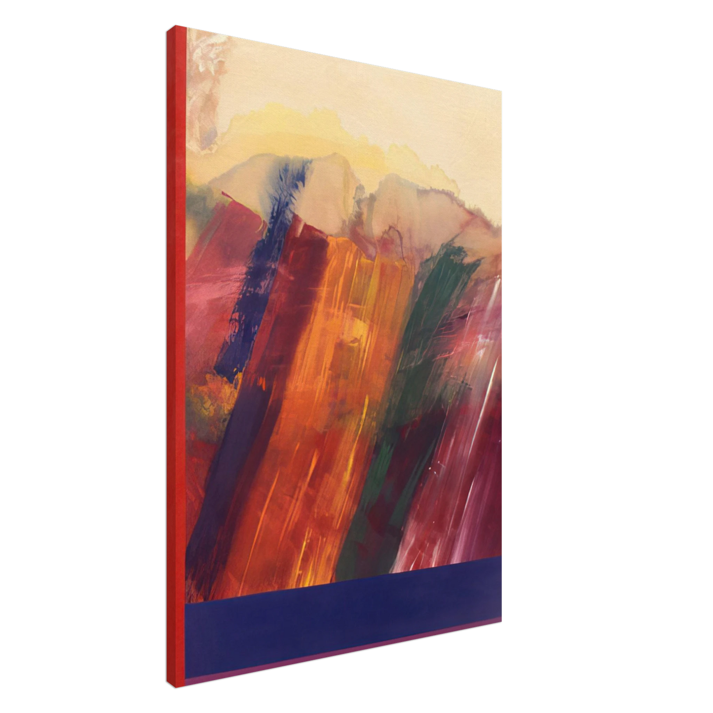 Ronnie Landfield - Garden of Delight - 1971 Canvas - 20x30 cm / 8x12 inches-canvas