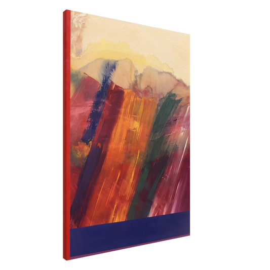 Ronnie Landfield - Garden of Delight - 1971 Canvas - 20x30 cm / 8x12 inches-canvas