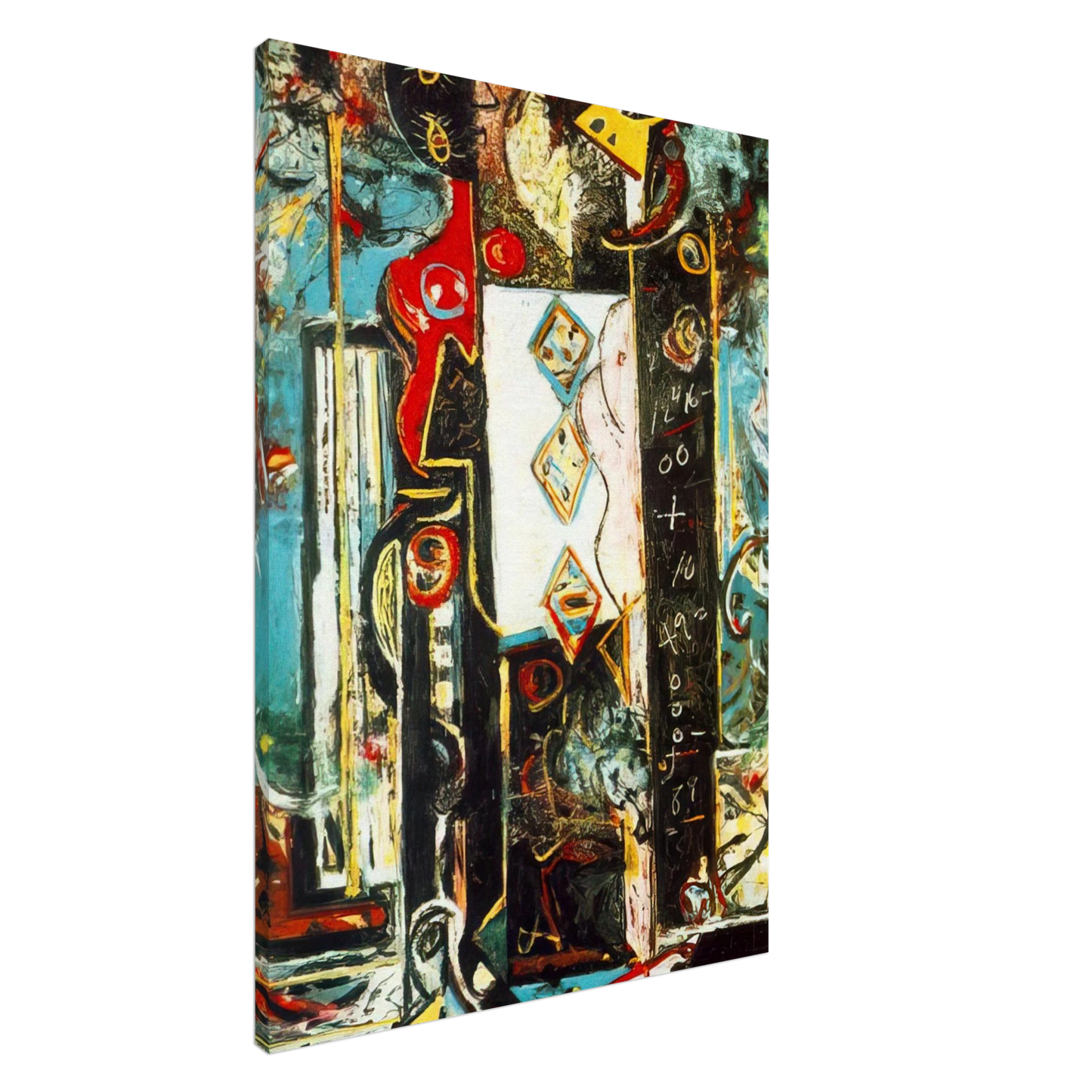 Jackson Pollock - MALE AND FEMALE Canvas - 20x30 cm / 8x12 inches-canvas