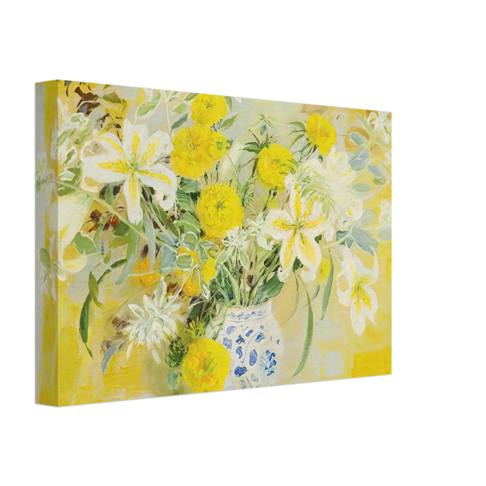Le Pho - Fleurs - 1971 Canvas - 40x60 cm / 16x24 inches-canvas