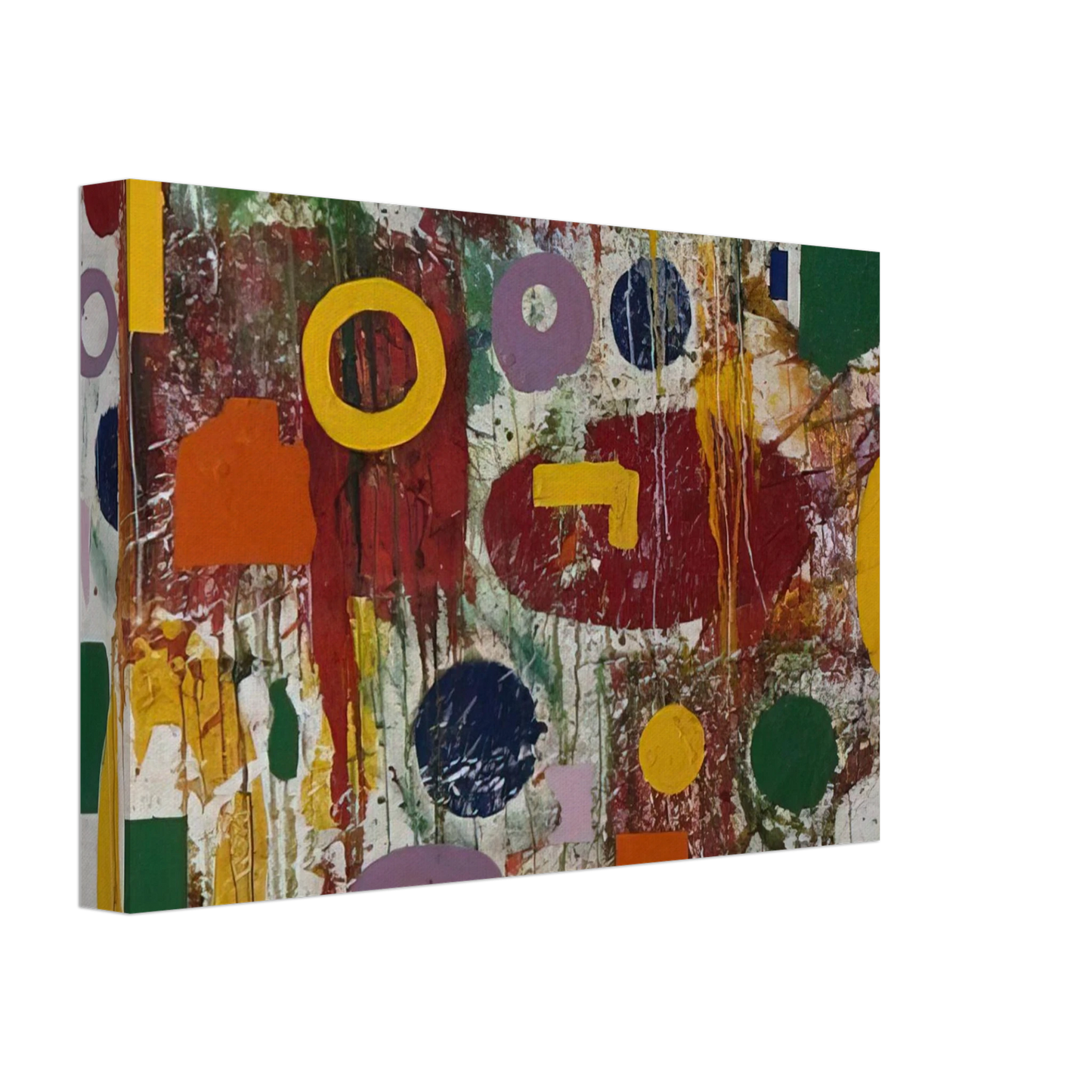 Taro Yamamoto - UNTITLED 1972 2 Canvas - 70x100 cm / 28x40 inches-canvas