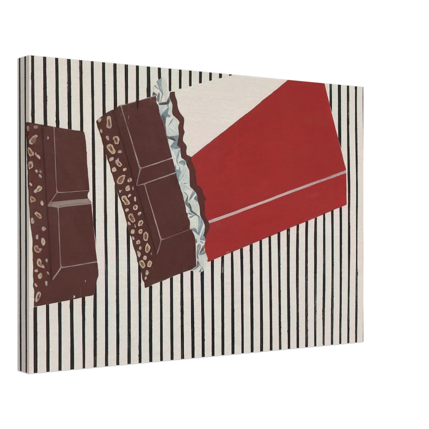 Sigmar Polke - CHOCOLATE PAINTING SCHOKOLADENBILD 1964 Canvas - 40x60 cm / 16x24 inches-canvas