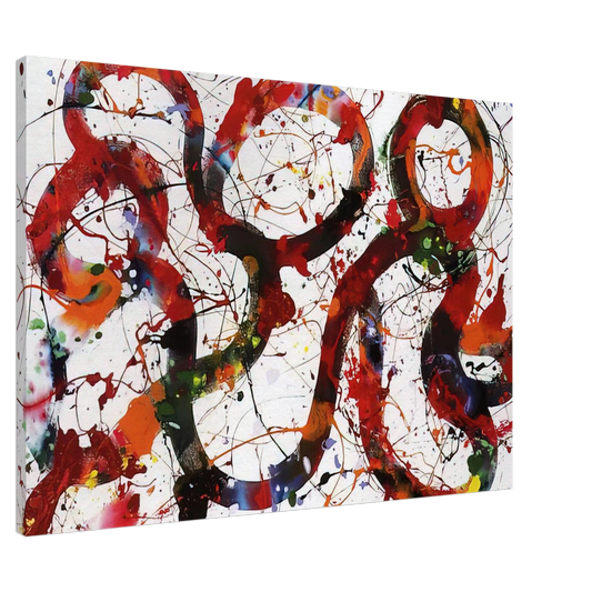 Sam Francis - Untitled  SFP88-12  Canvas - 20x30 cm / 8x12 inches-canvas