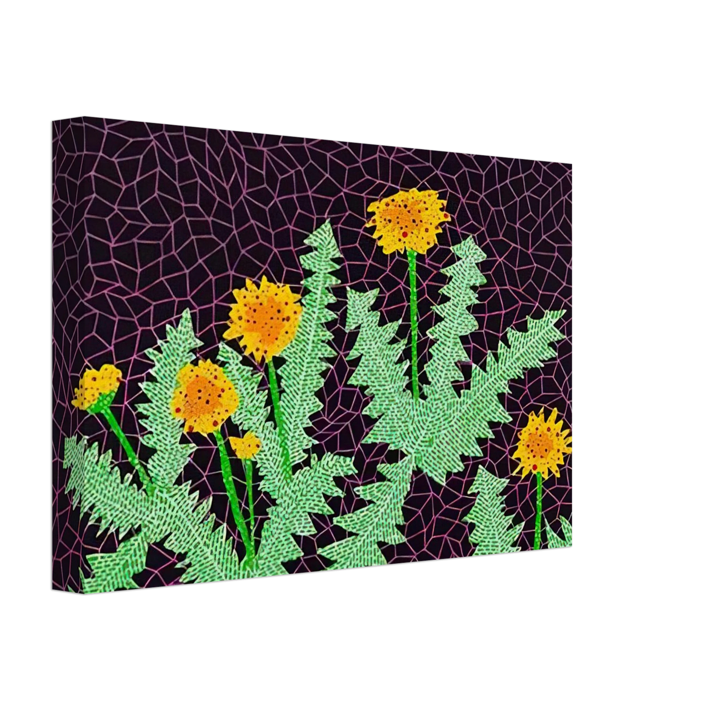 Yayoi Kusama - DANDELIONS 1985 Canvas - 40x60 cm / 16x24 inches-canvas