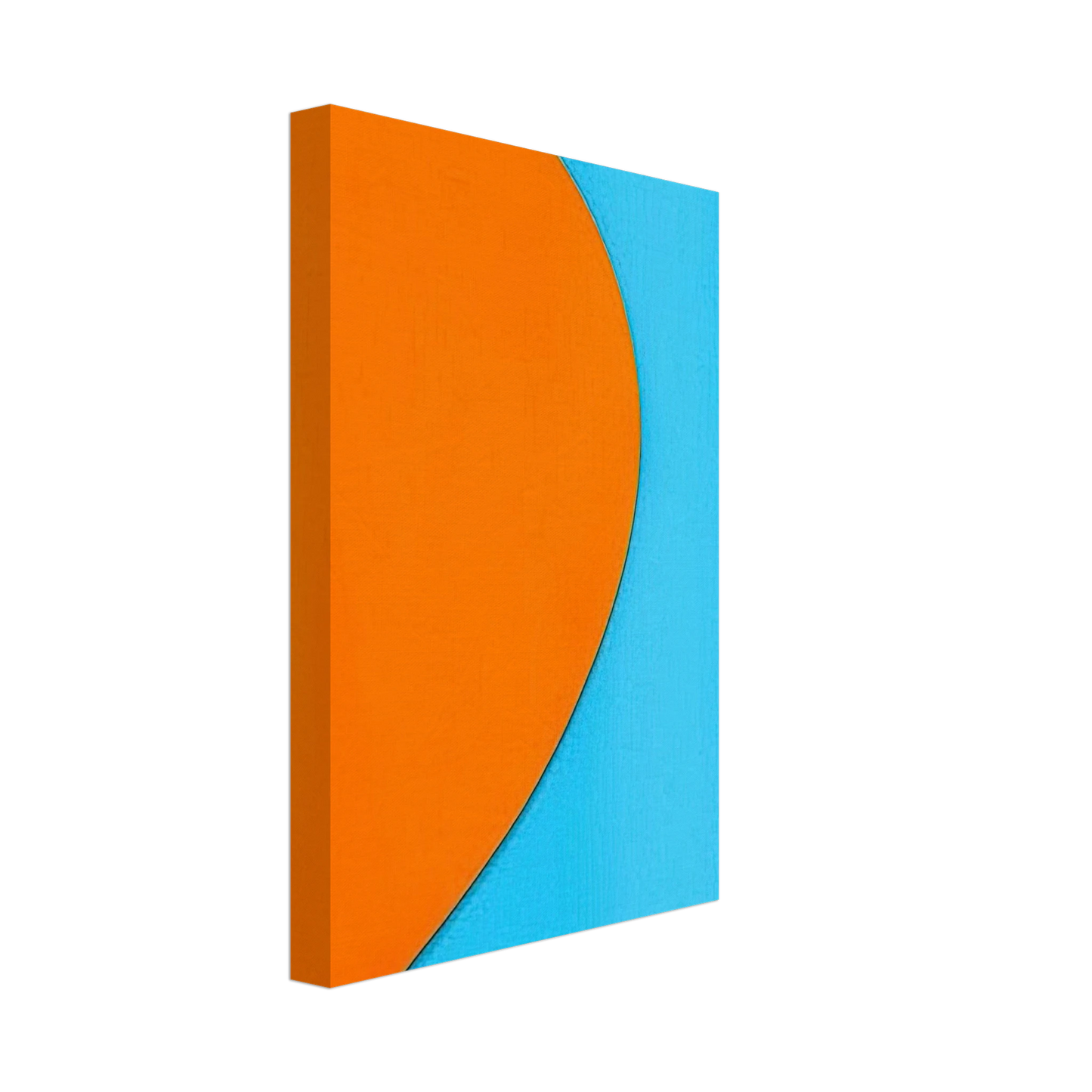 Ellsworth Kelly - Orange Relief with Blue Canvas - 40x60 cm / 16x24 inches-canvas