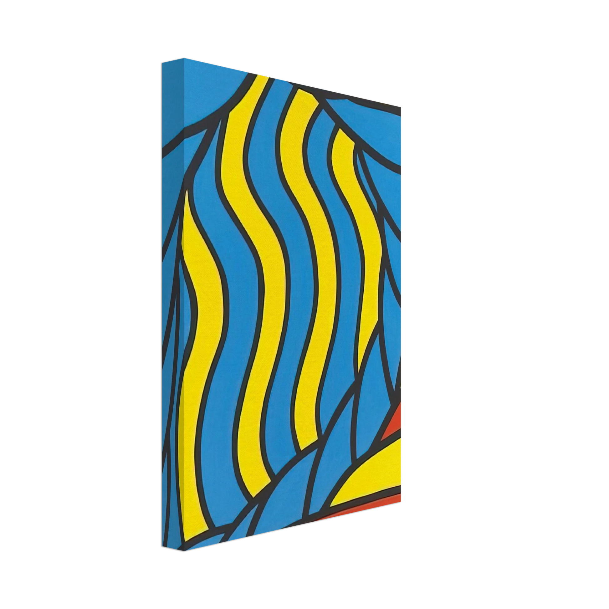 Nicholas Krushenick - Flying Circus - 1965 Canvas - 40x60 cm / 16x24 inches-canvas