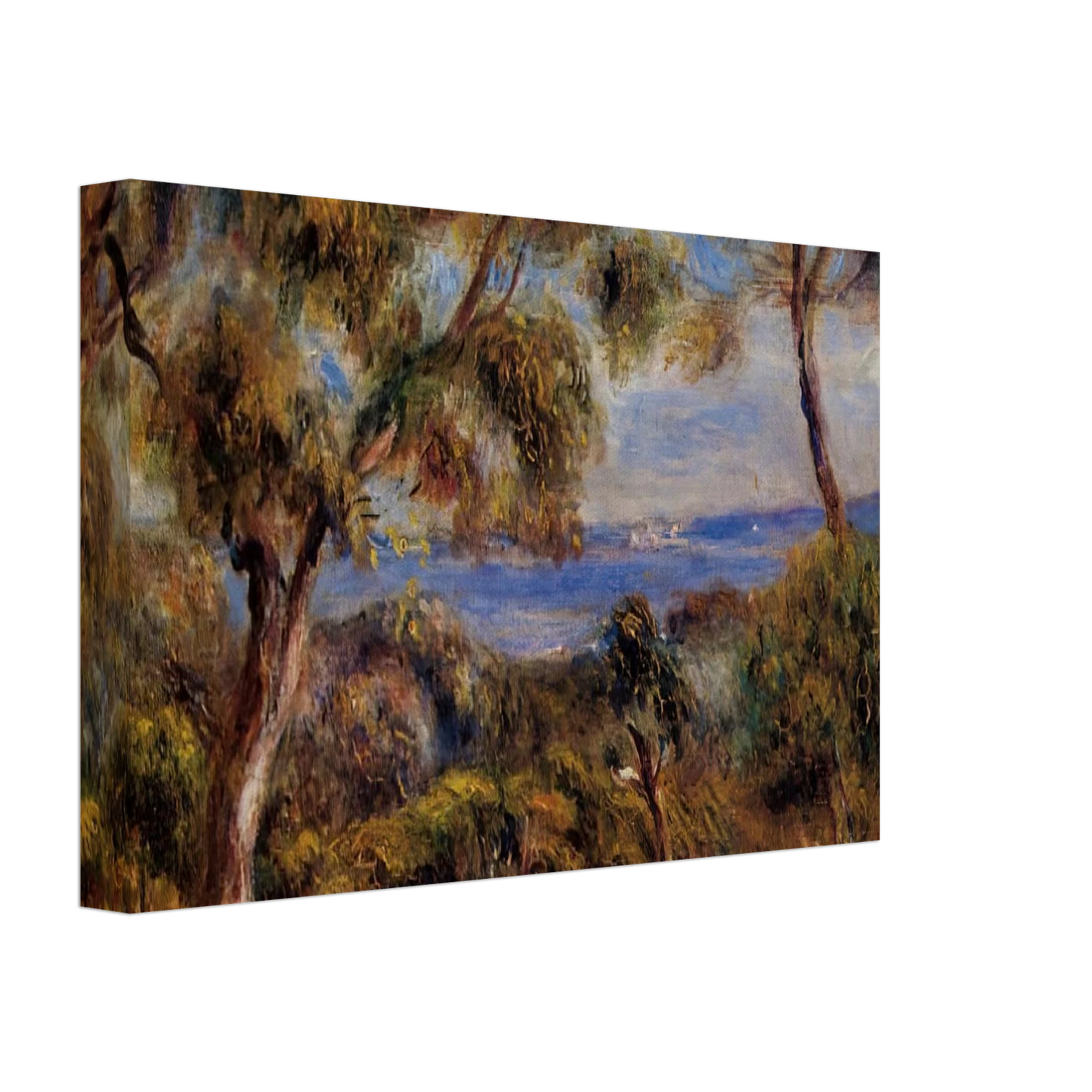 Pierre-Auguste Renoir - The Sea at Cagnes Canvas - 70x100 cm / 28x40 inches-canvas