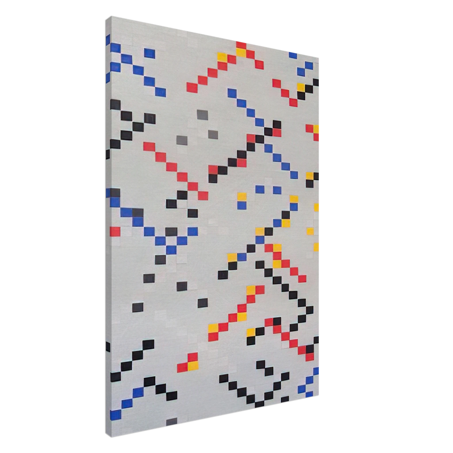 Leon Polk Smith - Inch Squares No. 3 - 1949 Canvas - 20x30 cm / 8x12 inches-canvas