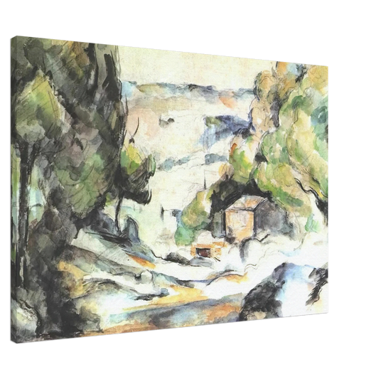 Paul Cezanne - Landscape in the Provence Canvas - 20x30 cm / 8x12 inches-canvas