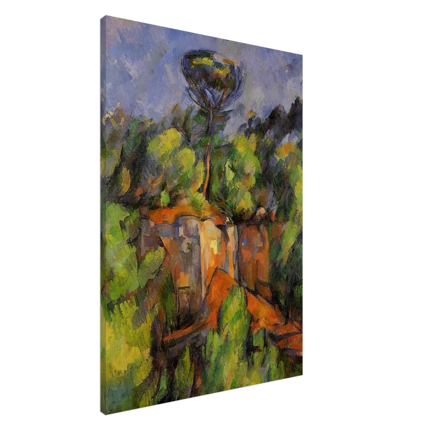 Paul Cezanne - Bibemus Quarry Canvas - 20x30 cm / 8x12 inches-canvas