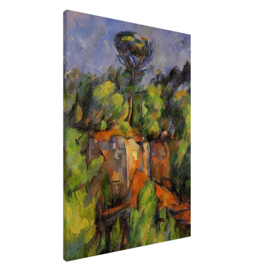 Paul Cezanne - Bibemus Quarry Canvas - 20x30 cm / 8x12 inches-canvas