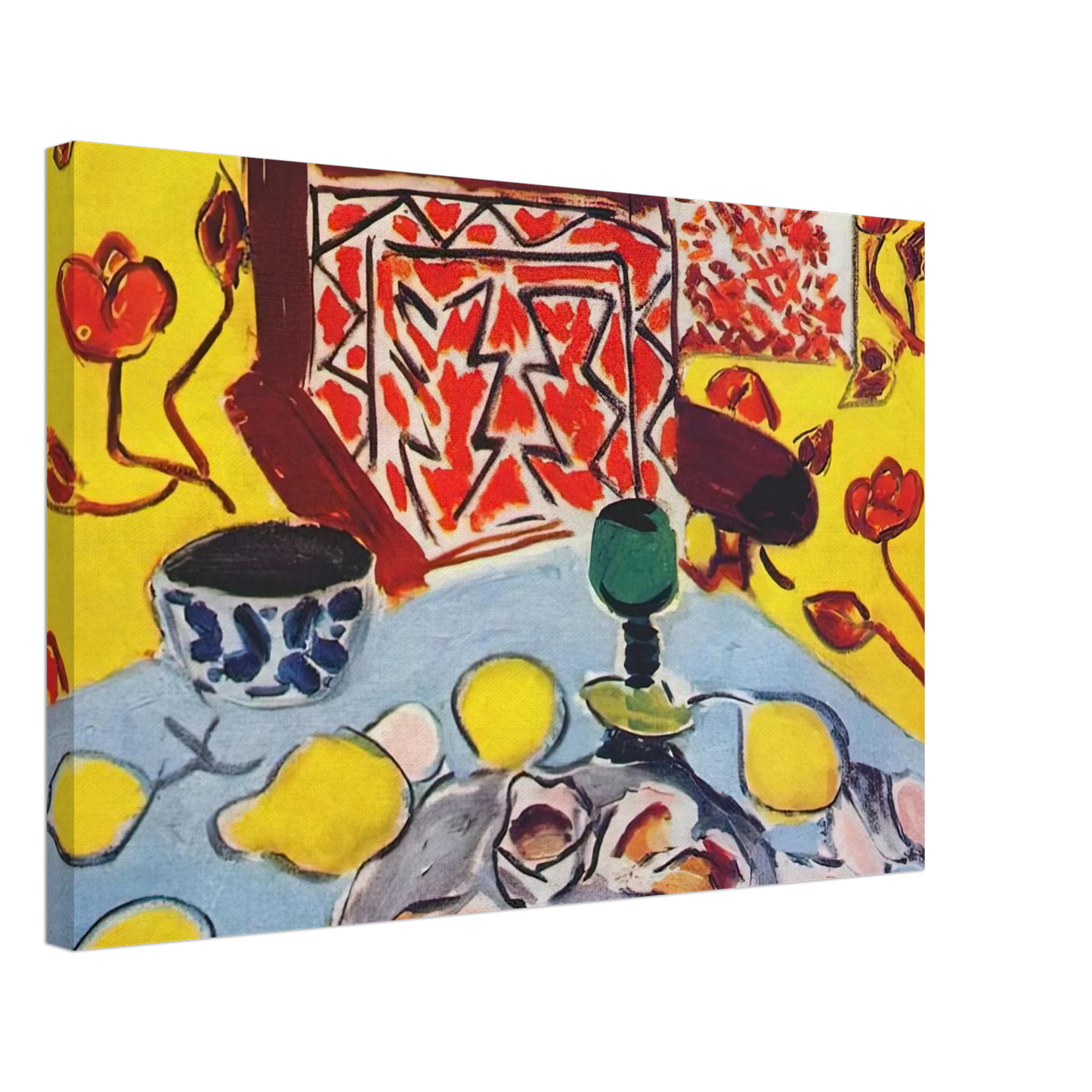 Henri Matisse - OYSTERS AND WOODEN ARMCHAIR 1943 Canvas - 40x60 cm / 16x24 inches-canvas