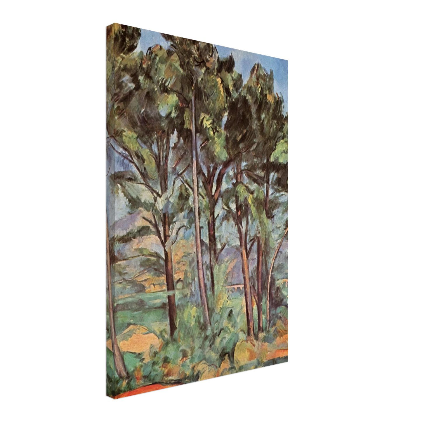 Paul Cezanne - Pine and Aqueduct Canvas - 40x60 cm / 16x24 inches-canvas