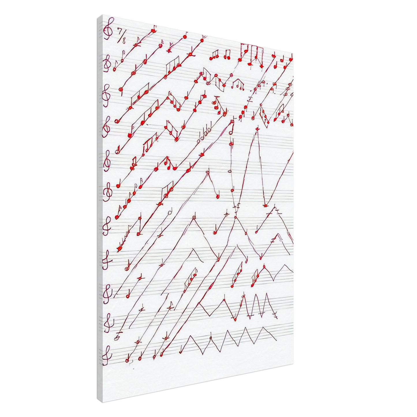 Louise Bourgeois - UNTITLED 1995 2 Canvas - 20x30 cm / 8x12 inches-canvas