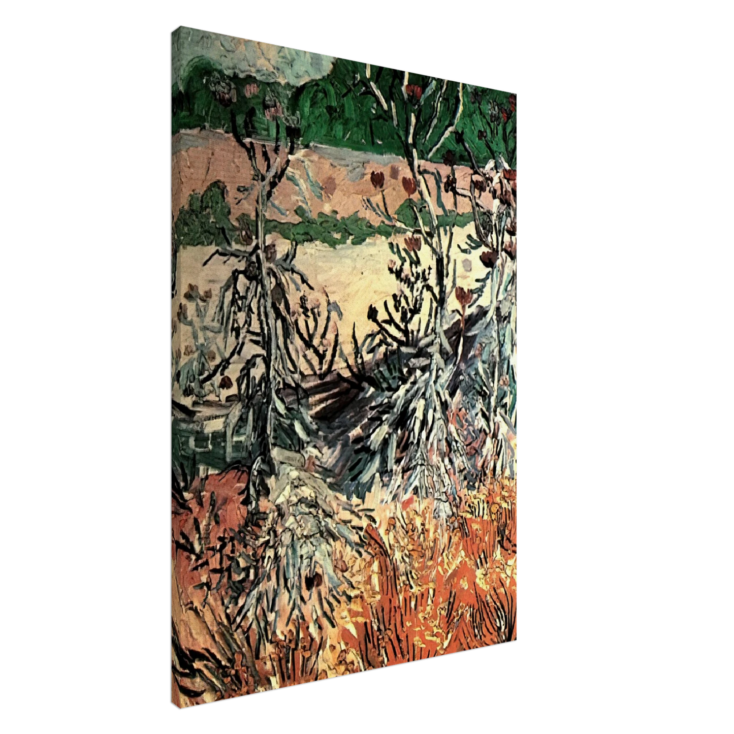 Vincent van Gogh - Thistles Canvas - 20x30 cm / 8x12 inches-canvas