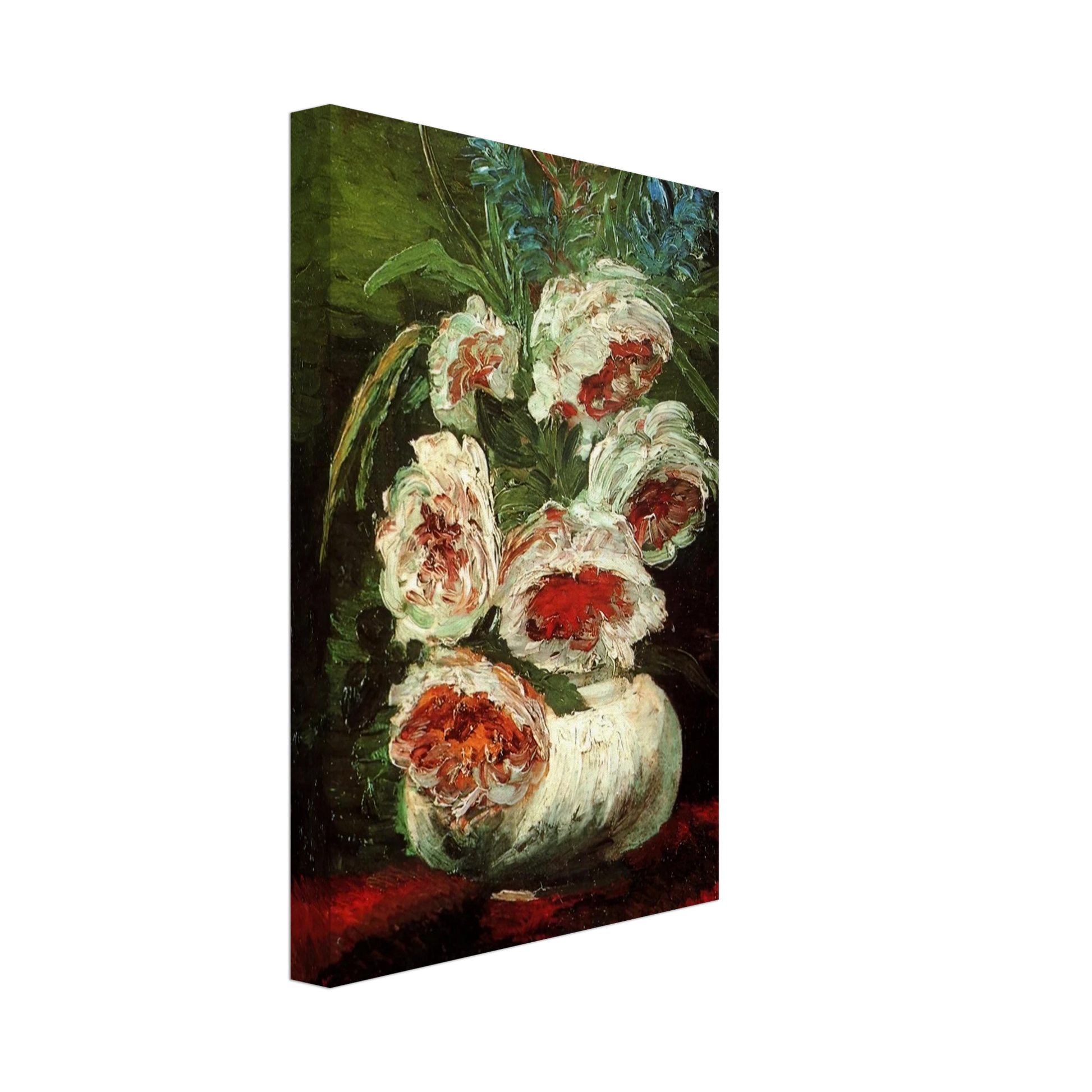 Vincent van Gogh - Vase with Peonies Canvas - 40x60 cm / 16x24 inches-canvas