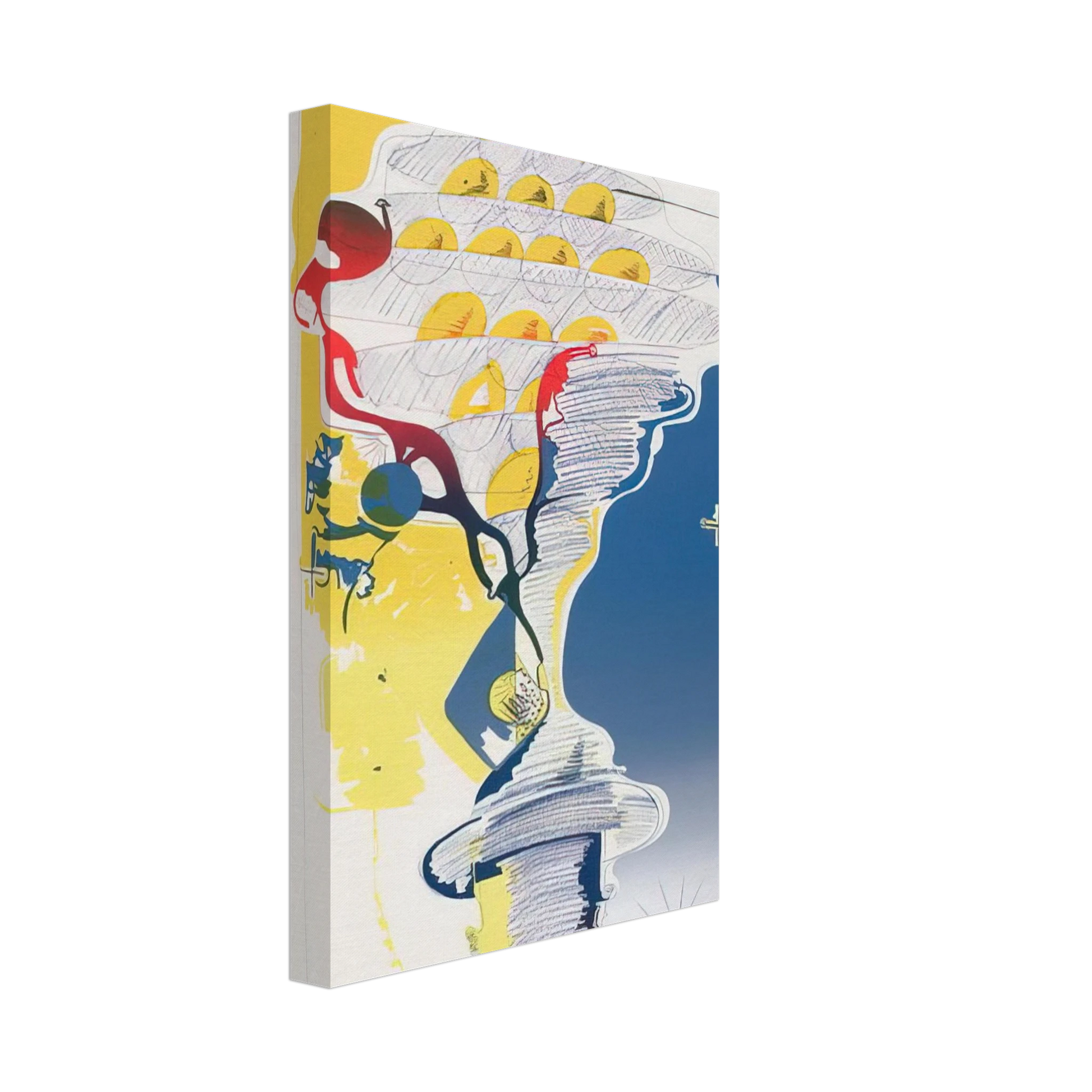 Dieter Roth - By the Sea, from Behind - 1972 Canvas - 40x60 cm / 16x24 inches-canvas