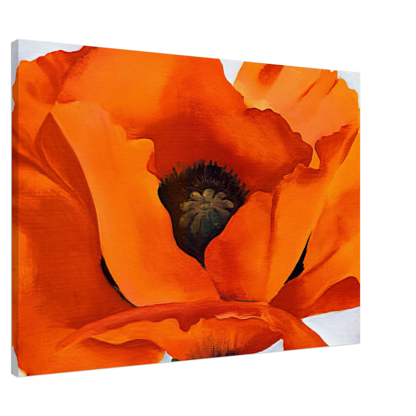 Georgia O'Keeffe - Red Poppy Canvas - 20x30 cm / 8x12 inches-canvas
