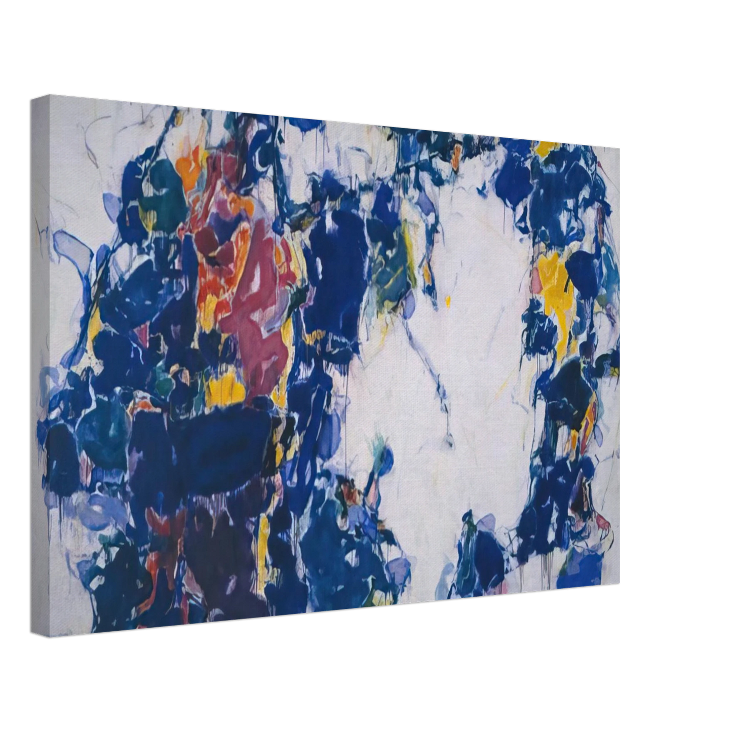 Sam Francis - Around the Blues Canvas - 40x60 cm / 16x24 inches-canvas