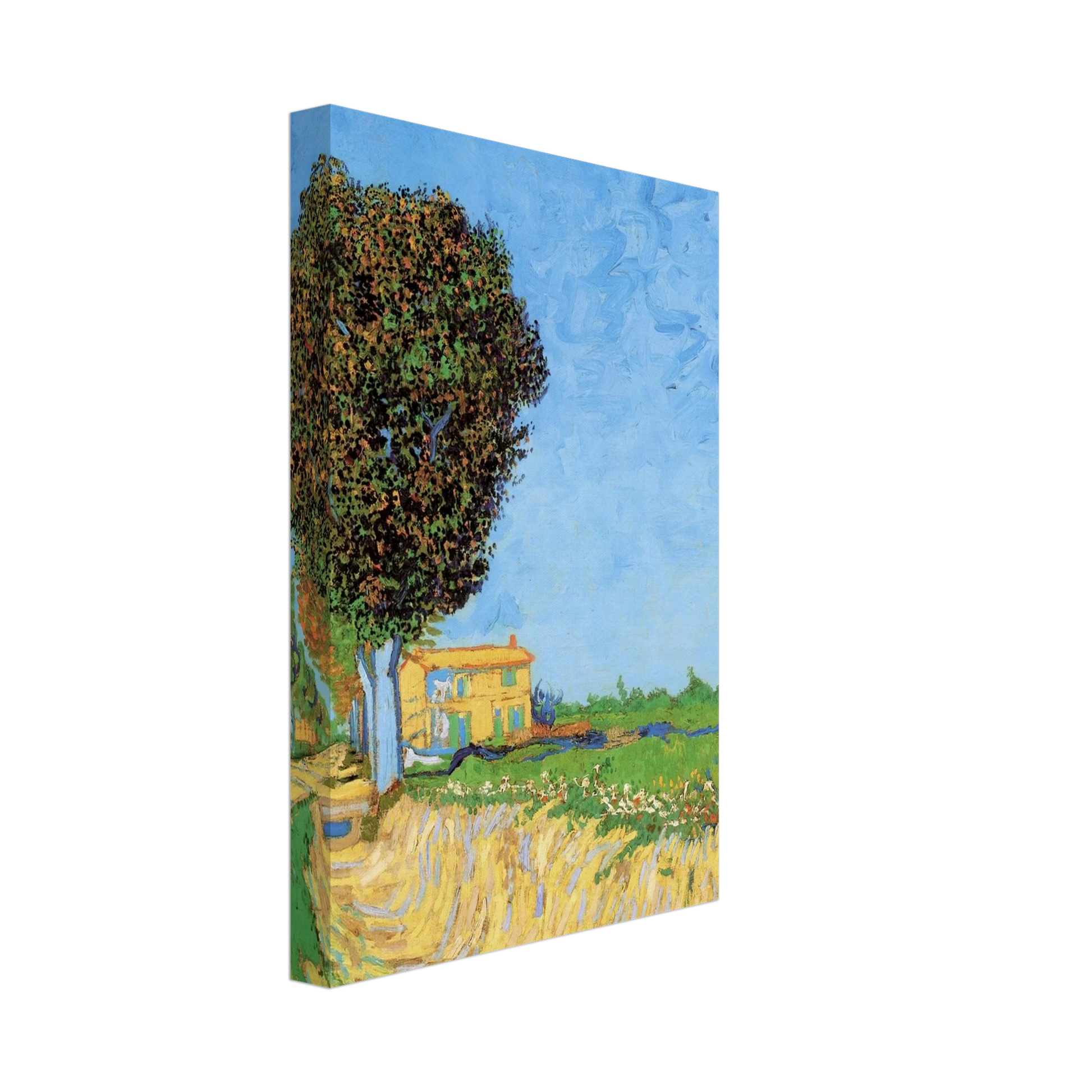 Vincent van Gogh - A Lane near Arles Canvas - 70x100 cm / 28x40 inches-canvas