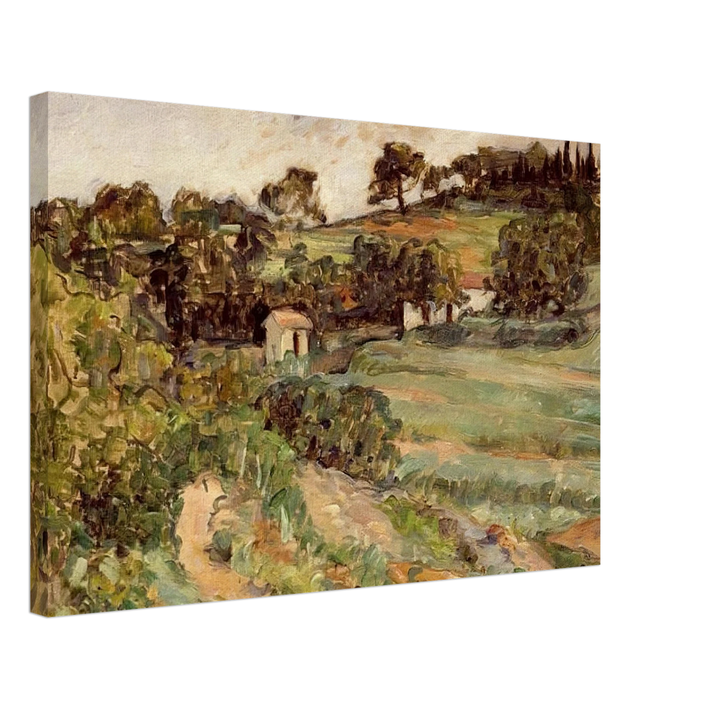 Paul Cezanne - Landscape in Provence Canvas - 40x60 cm / 16x24 inches-canvas