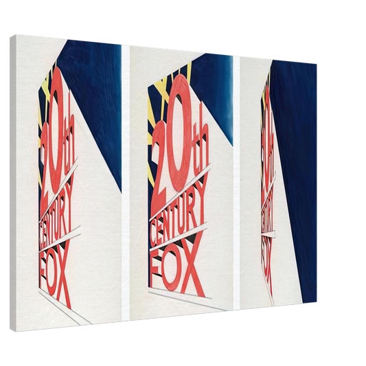 Edward Ruscha - VIEW OF THE BIG PICTURE 1963 Canvas - 20x30 cm / 8x12 inches-canvas