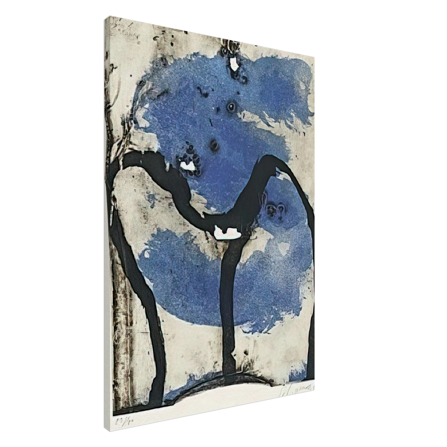 Emil Schumacher - 31972 - 1972 Canvas - 20x30 cm / 8x12 inches-canvas