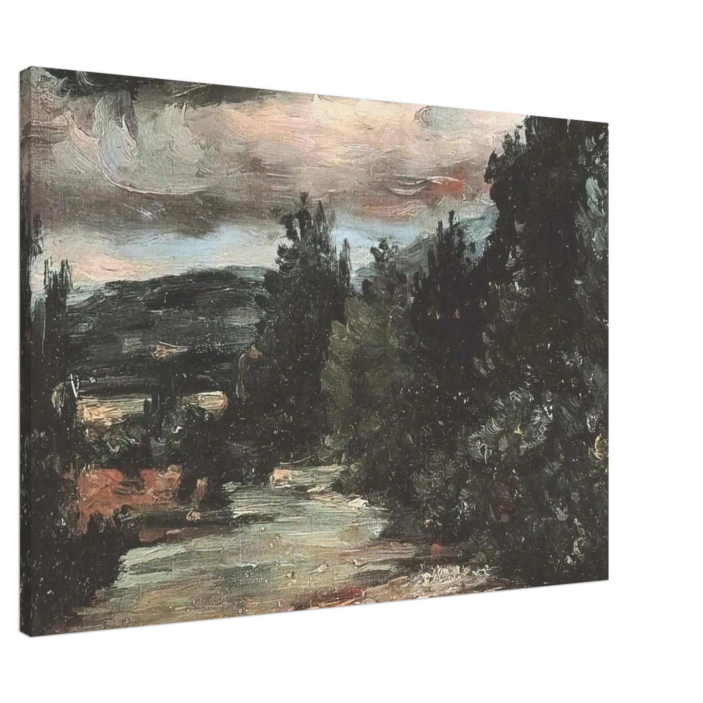 Paul Cezanne - River in the plain Canvas - 20x30 cm / 8x12 inches-canvas